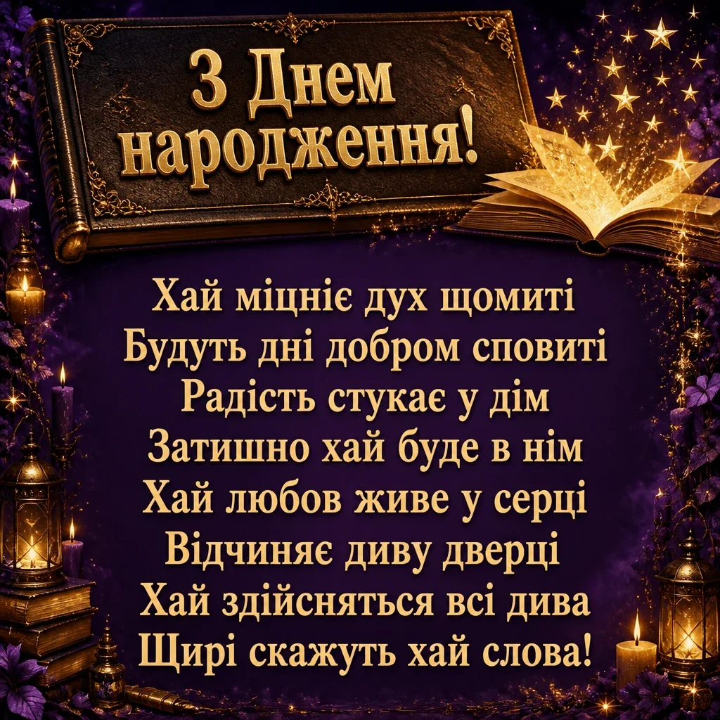 вітальні листівки з днем народження
