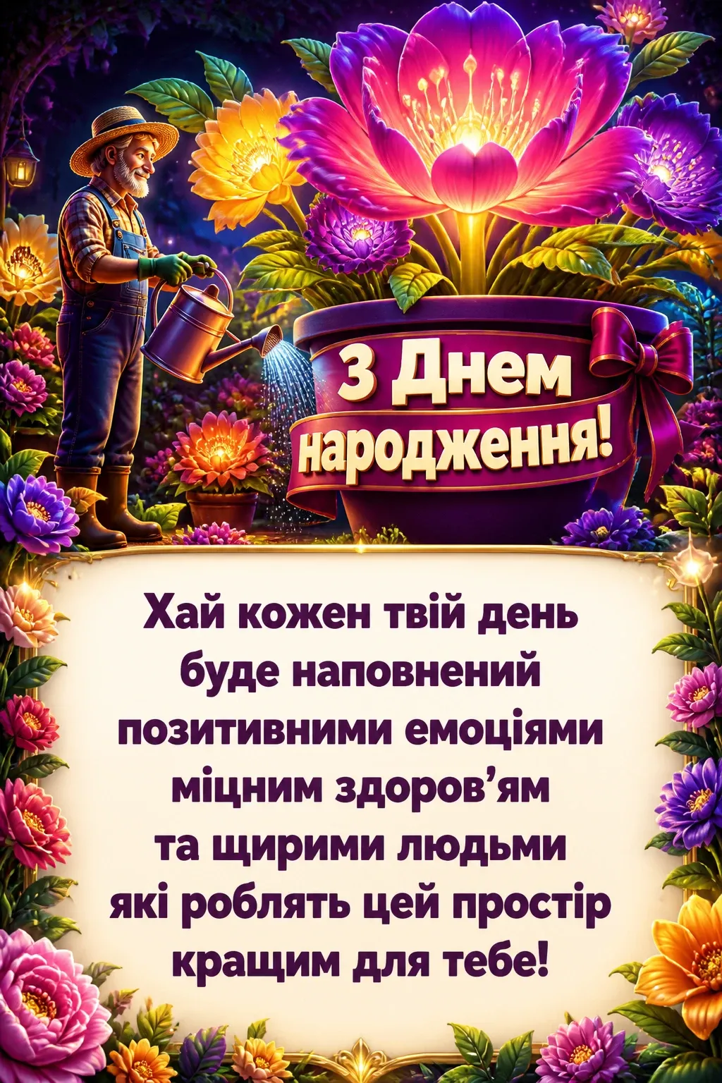 вітальні листівки з днем народження