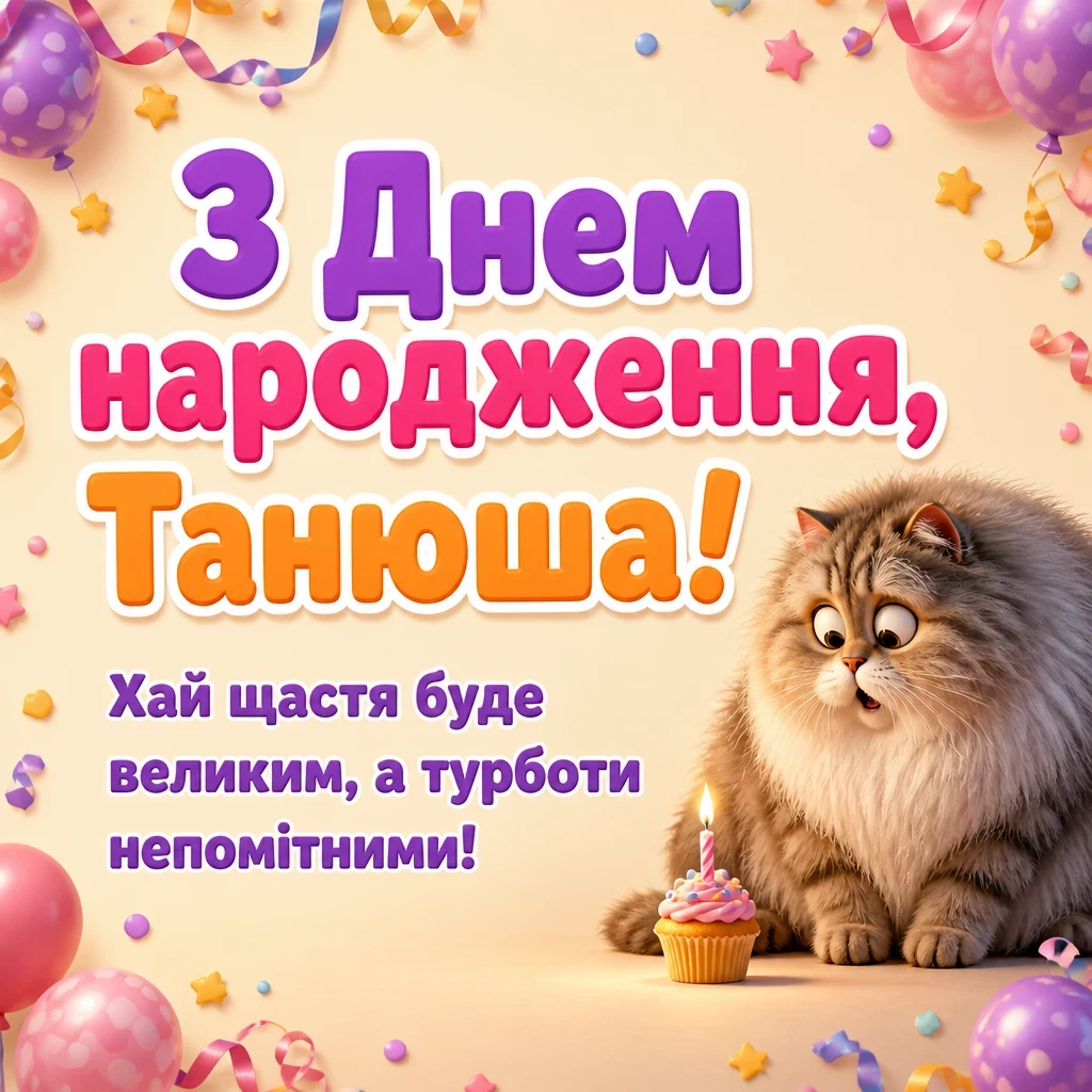з днем народження танюша з днем народження танюша