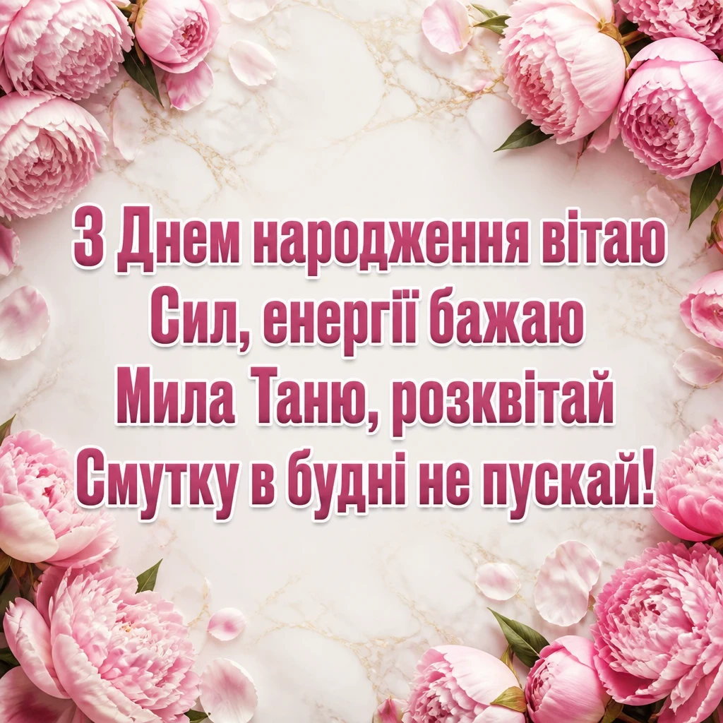 з днем народження танюша з днем народження танюша