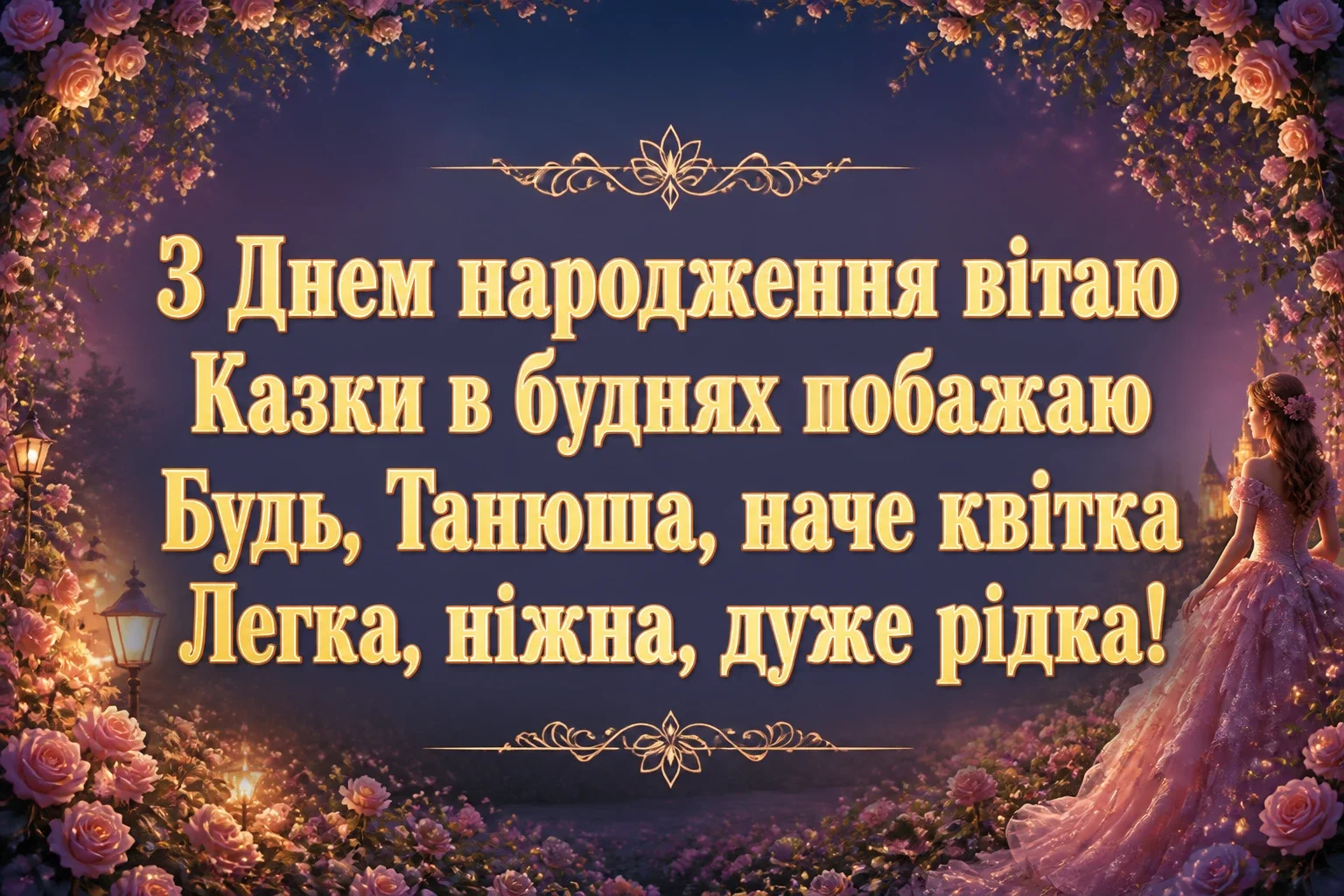 з днем народження танюша з днем народження танюша