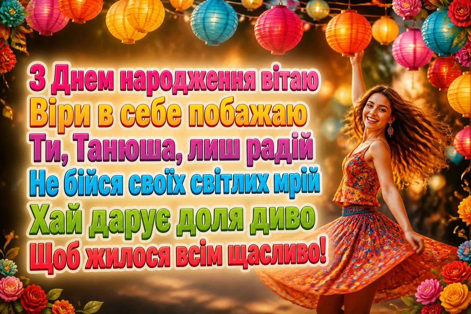 з днем народження танюша з днем народження танюша