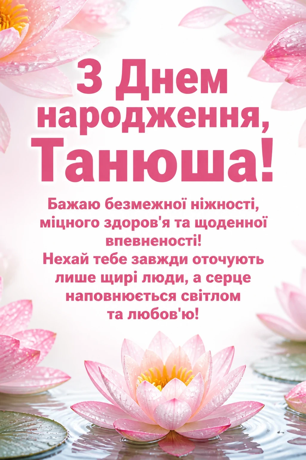 з днем народження танюша з днем народження танюша