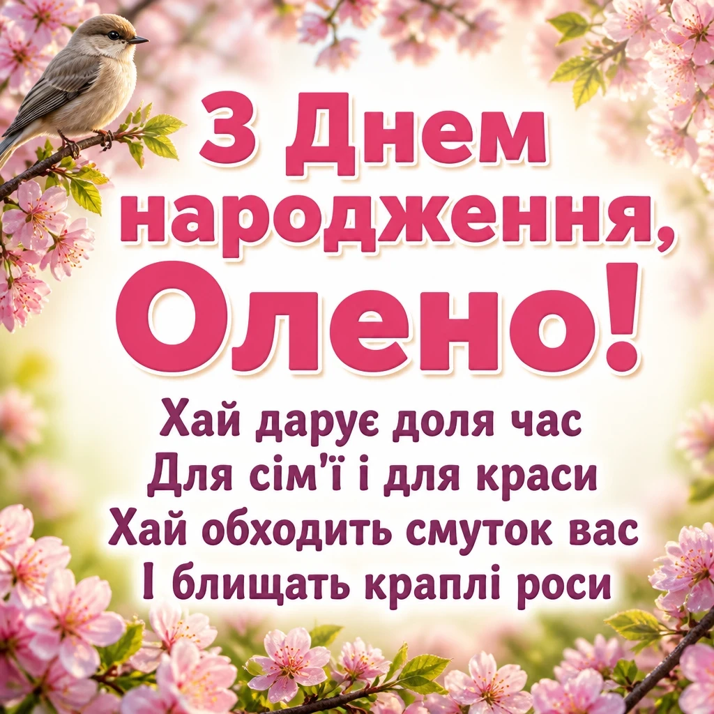 з днем народження олена