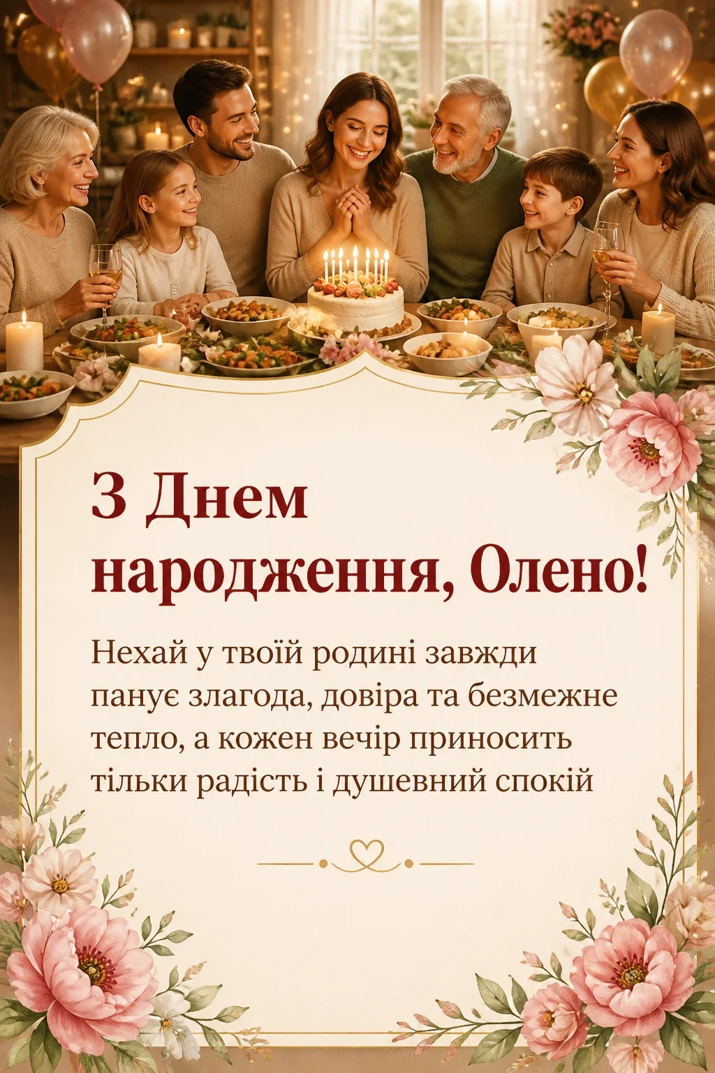 з днем народження олена