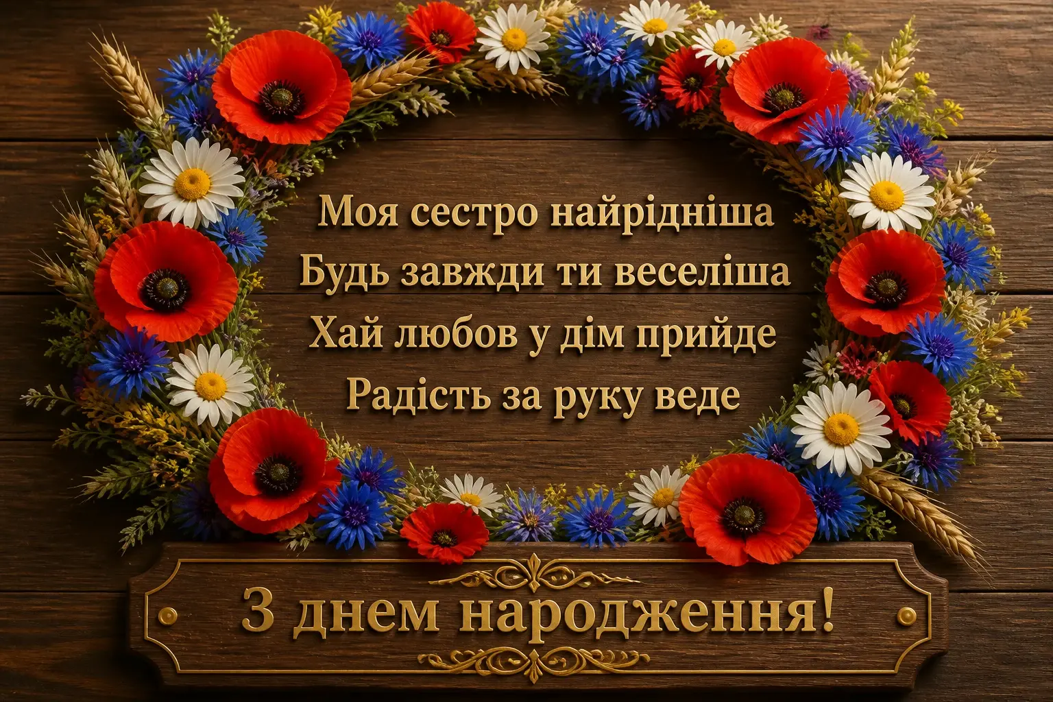 привітання з днем народження сестрі своїми словами