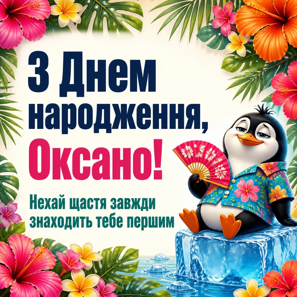 з днем народження оксана