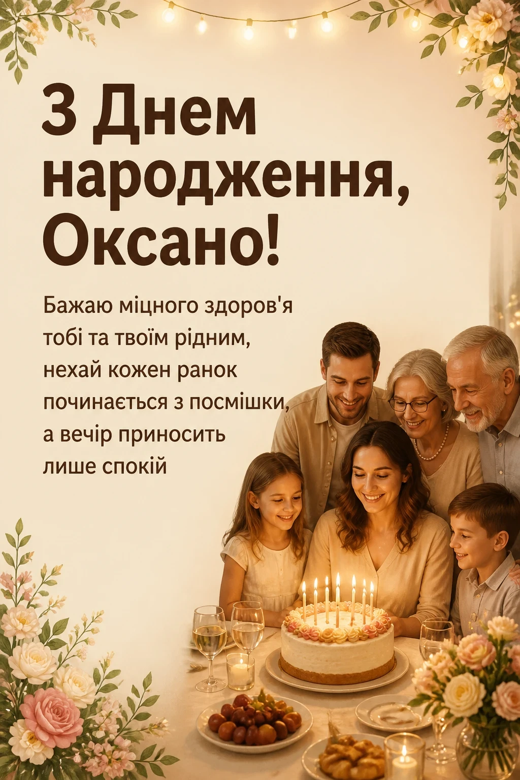 з днем народження оксана