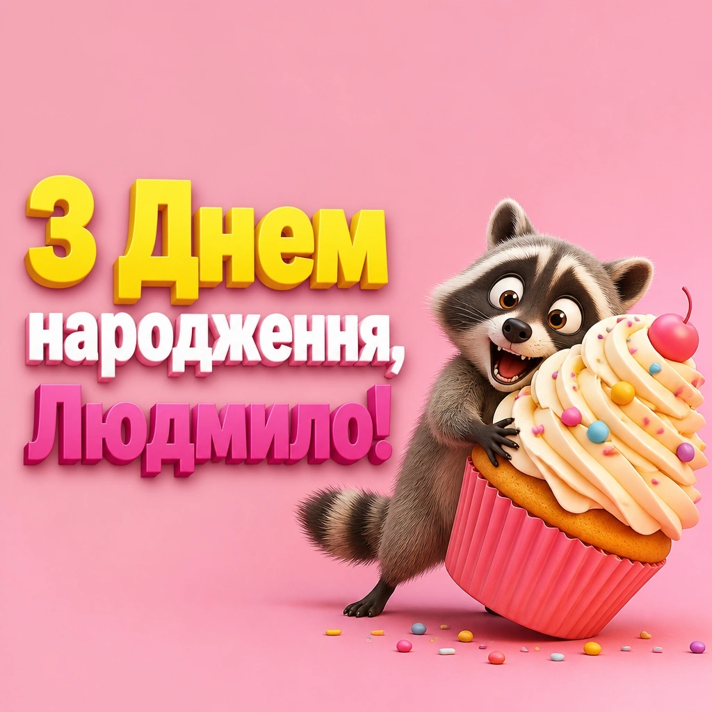 з днем народження людмила