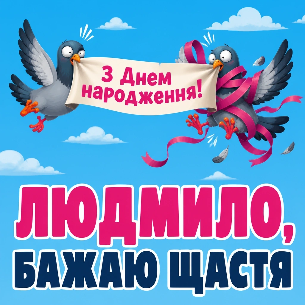 з днем народження людмила