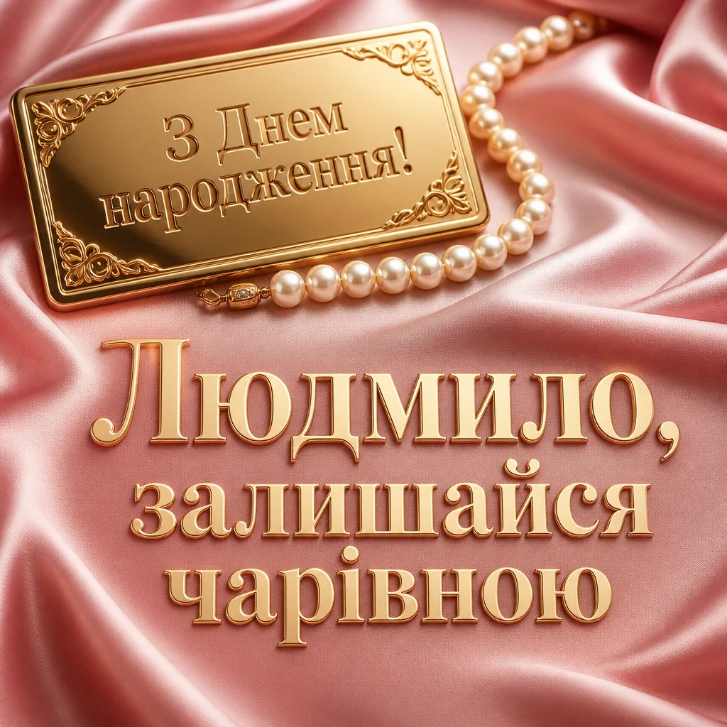 з днем народження людмила