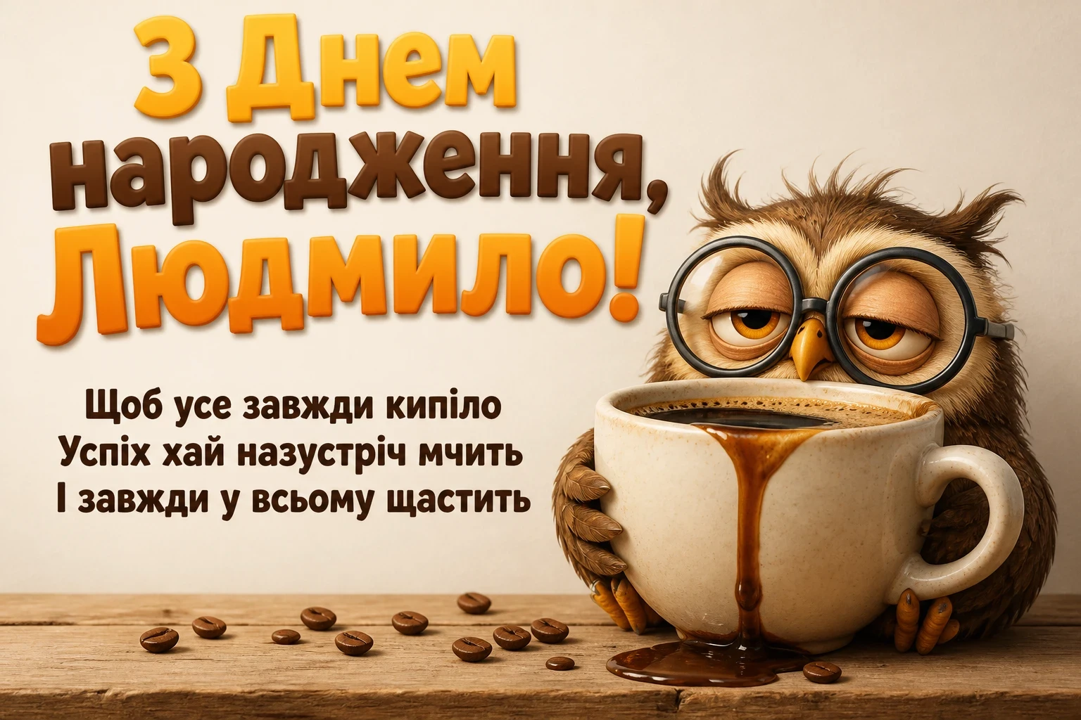з днем народження людмила