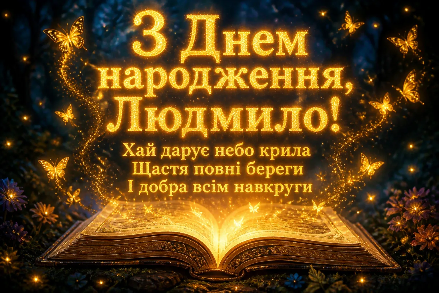з днем народження людмила