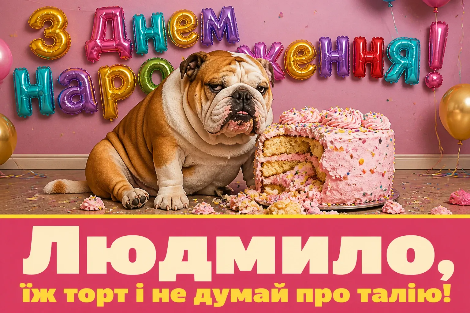 з днем народження людмила