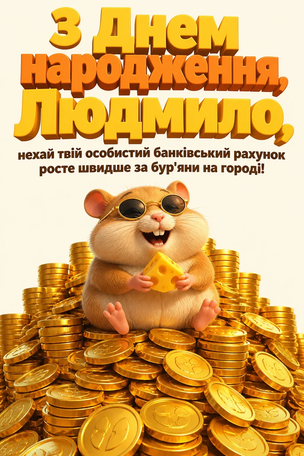 з днем народження людмила