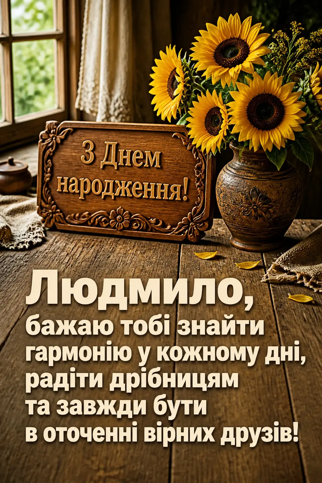 з днем народження людмила