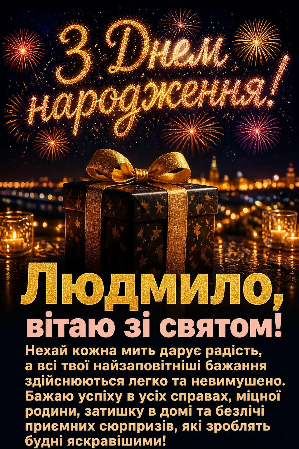з днем народження людмила