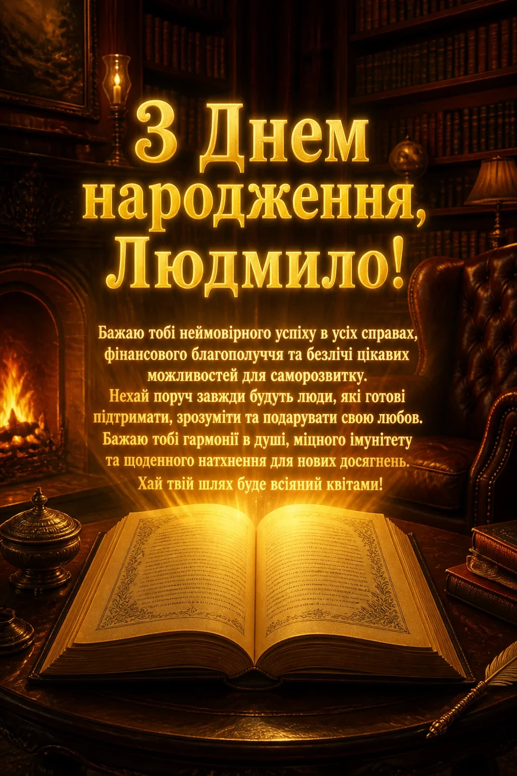 з днем народження людмила