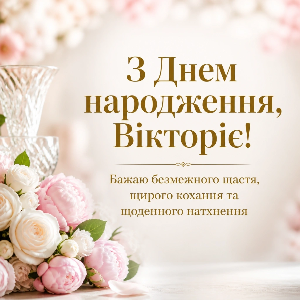 з днем народження вікторія