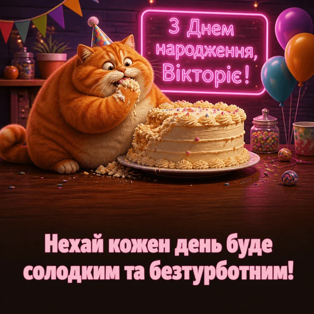 з днем народження вікторія