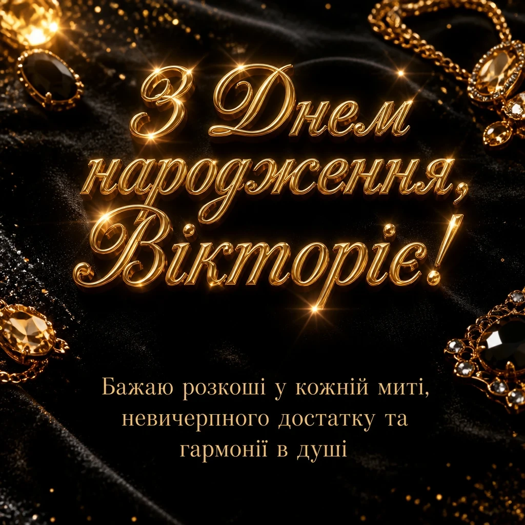 з днем народження вікторія