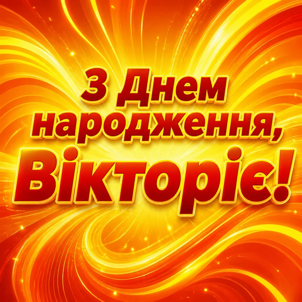 з днем народження вікторія