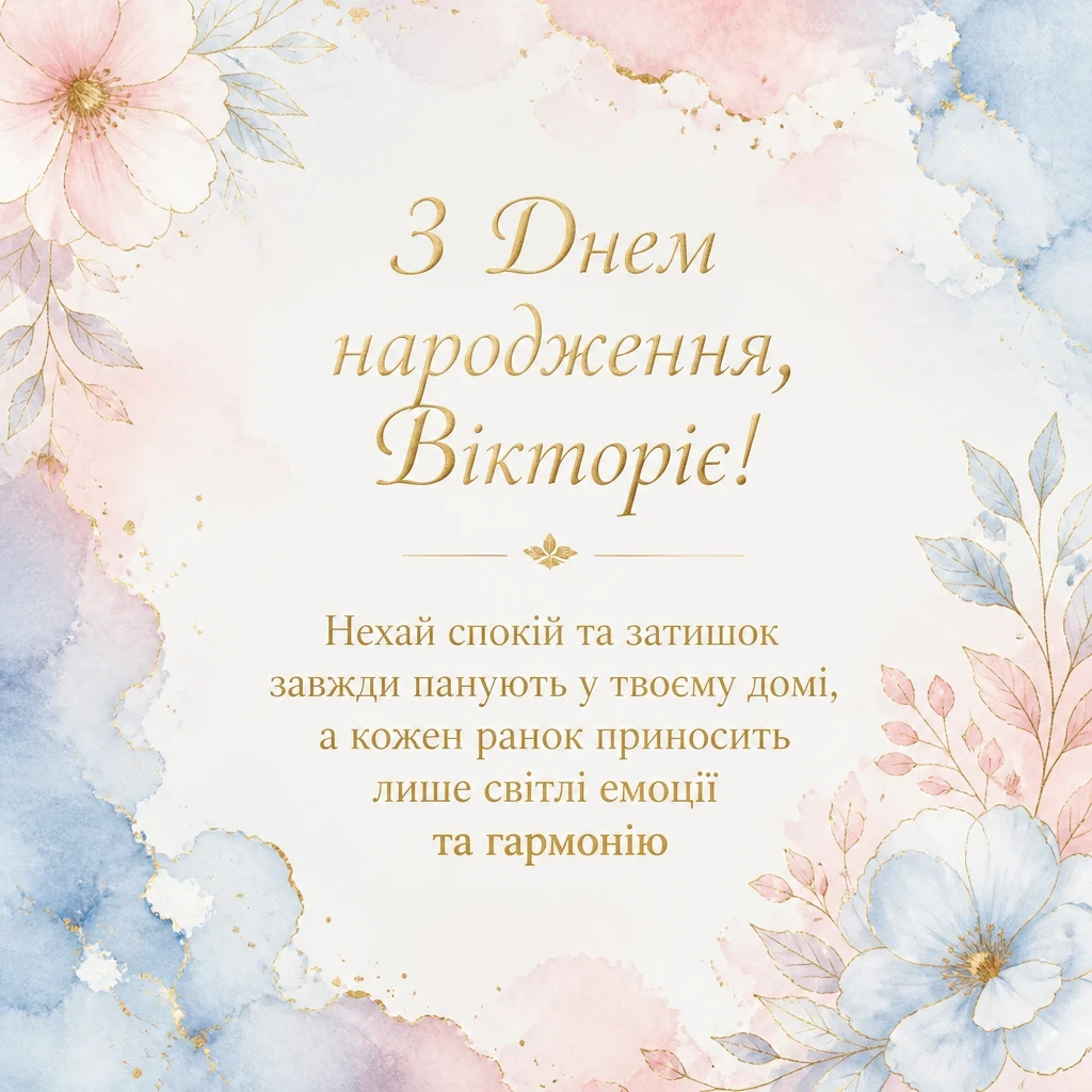 з днем народження вікторія