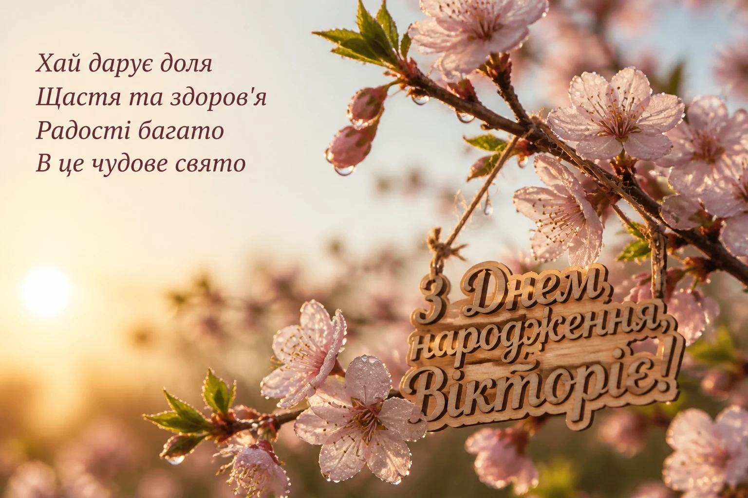 з днем народження вікторія