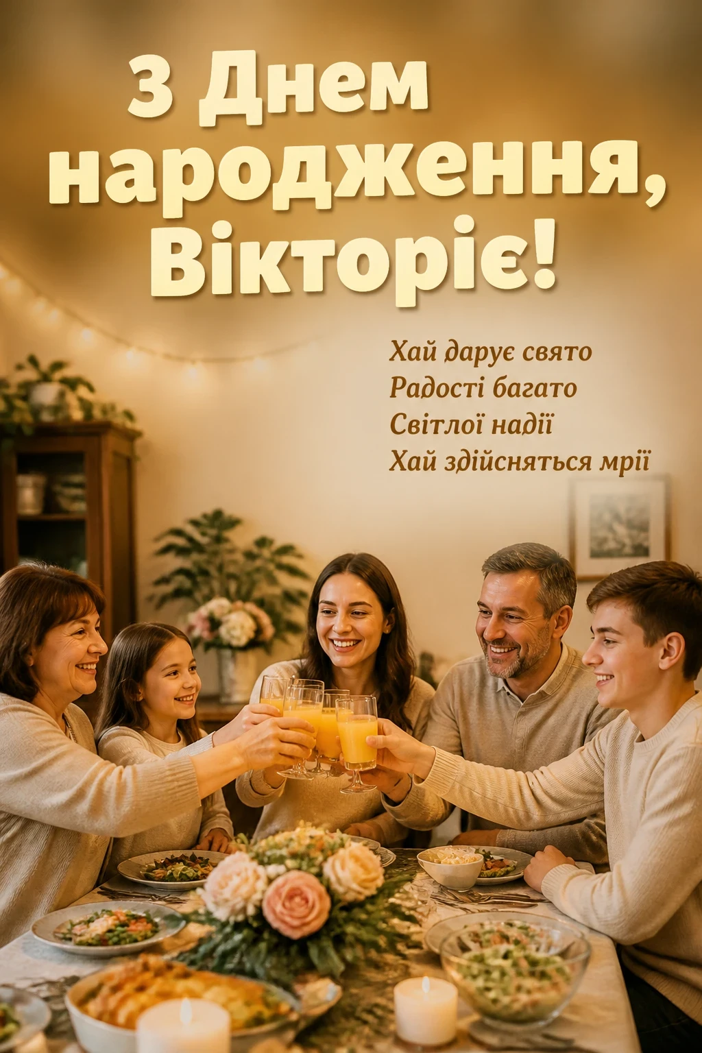 з днем народження вікторія