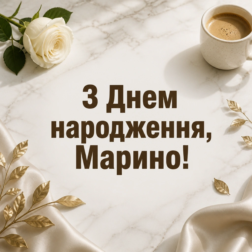 з днем народження марина