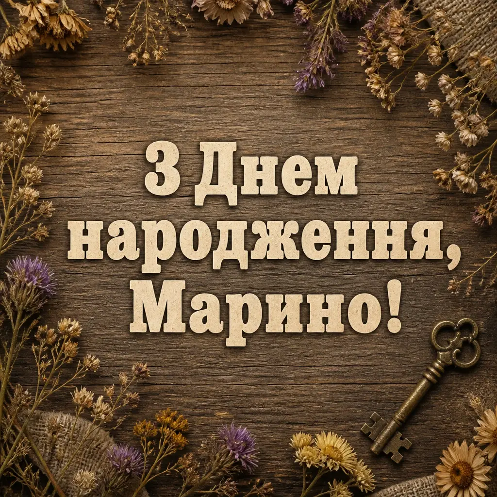 з днем народження марина