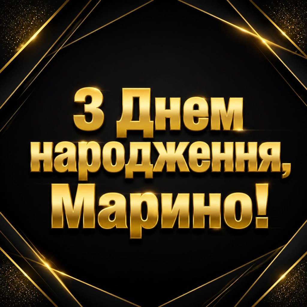 з днем народження марина
