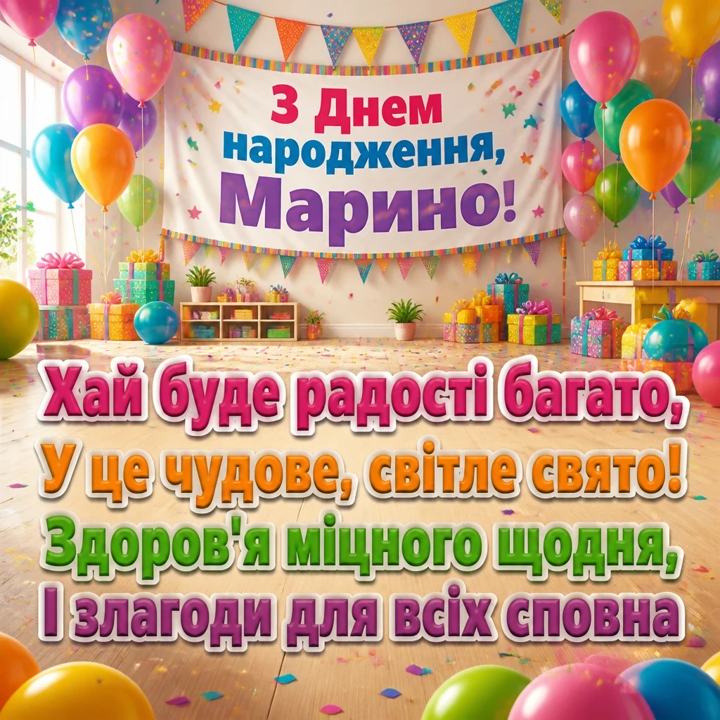 з днем народження марина