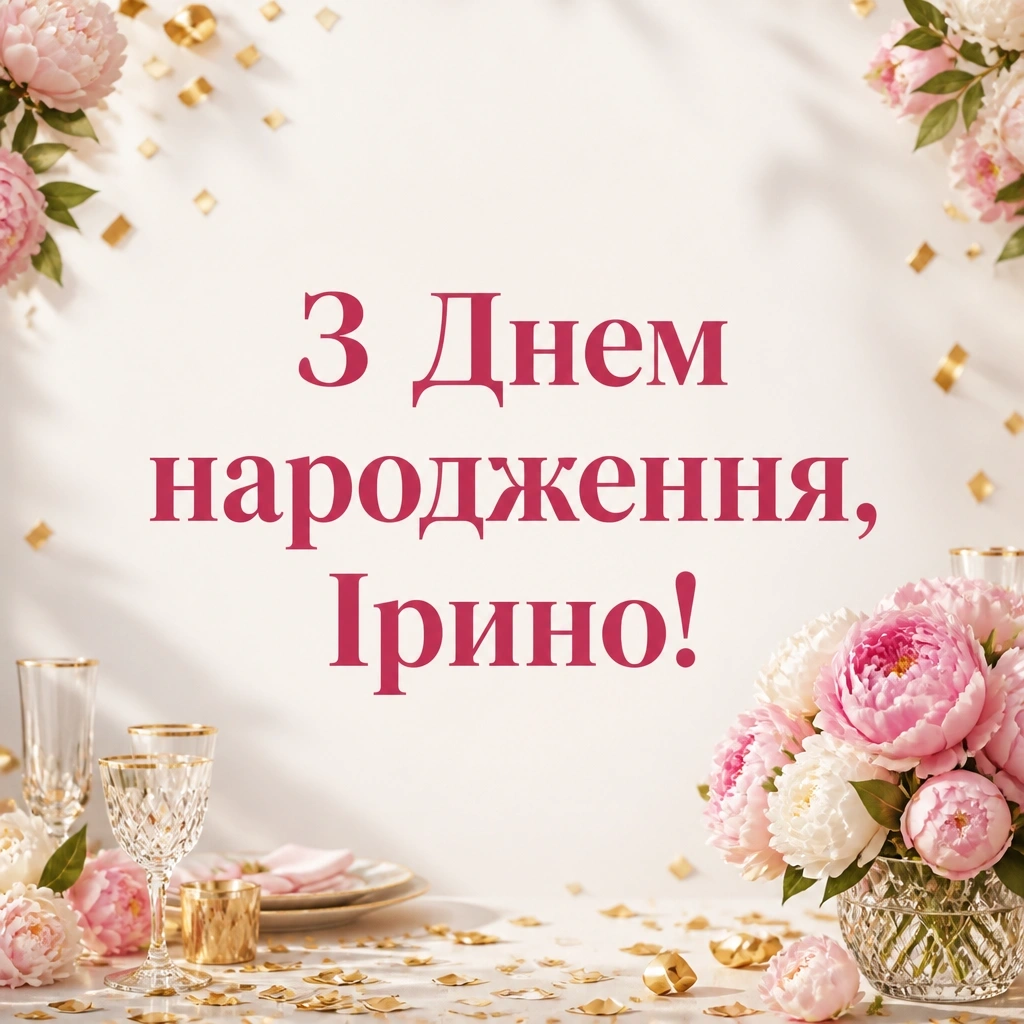 з днем народження ірина