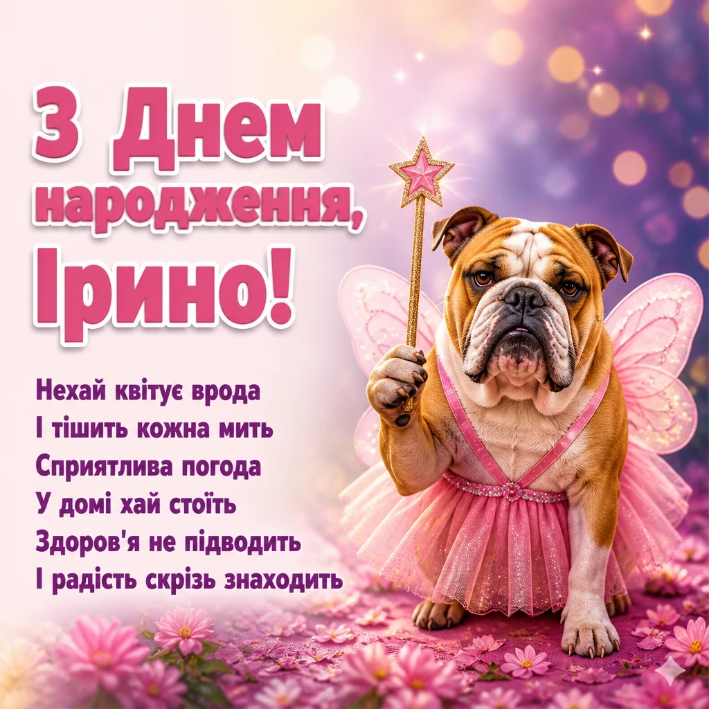 з днем народження ірина