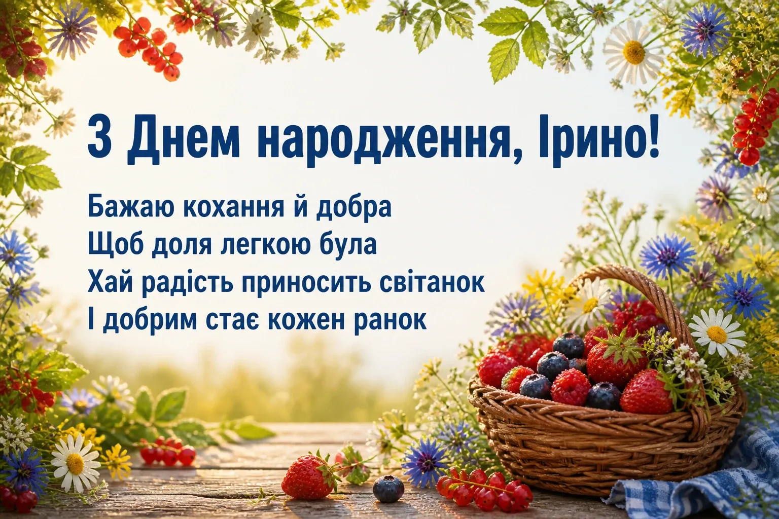 з днем народження ірина