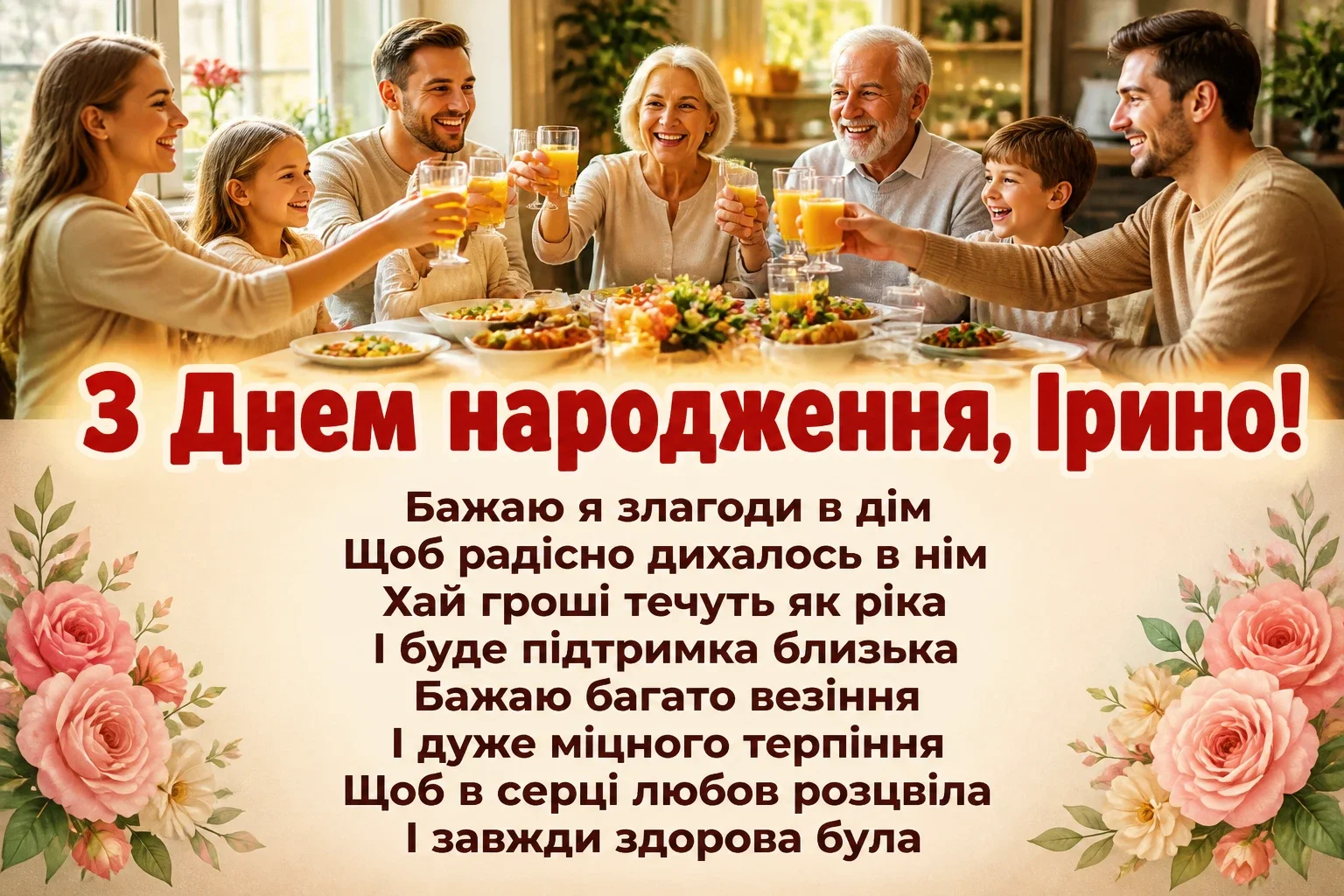 з днем народження ірина