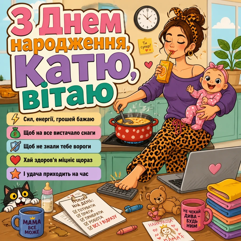 з днем народження катя