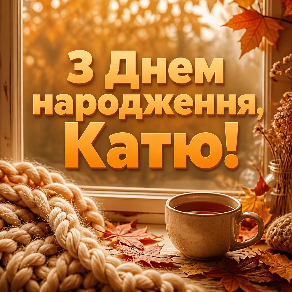 з днем народження катя