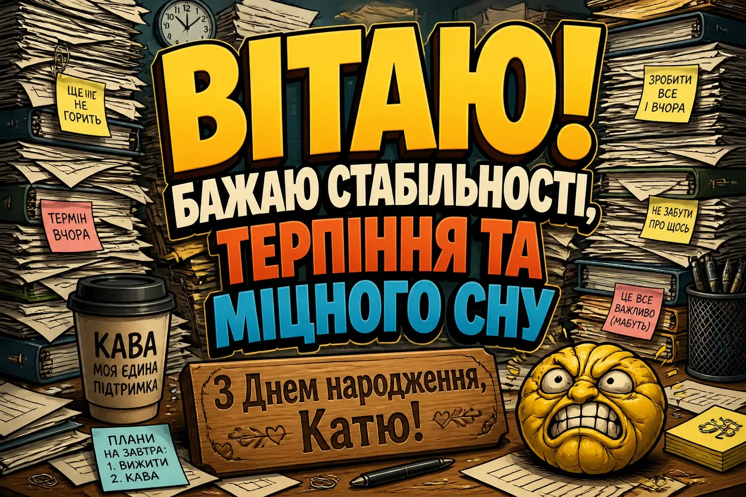з днем народження катя