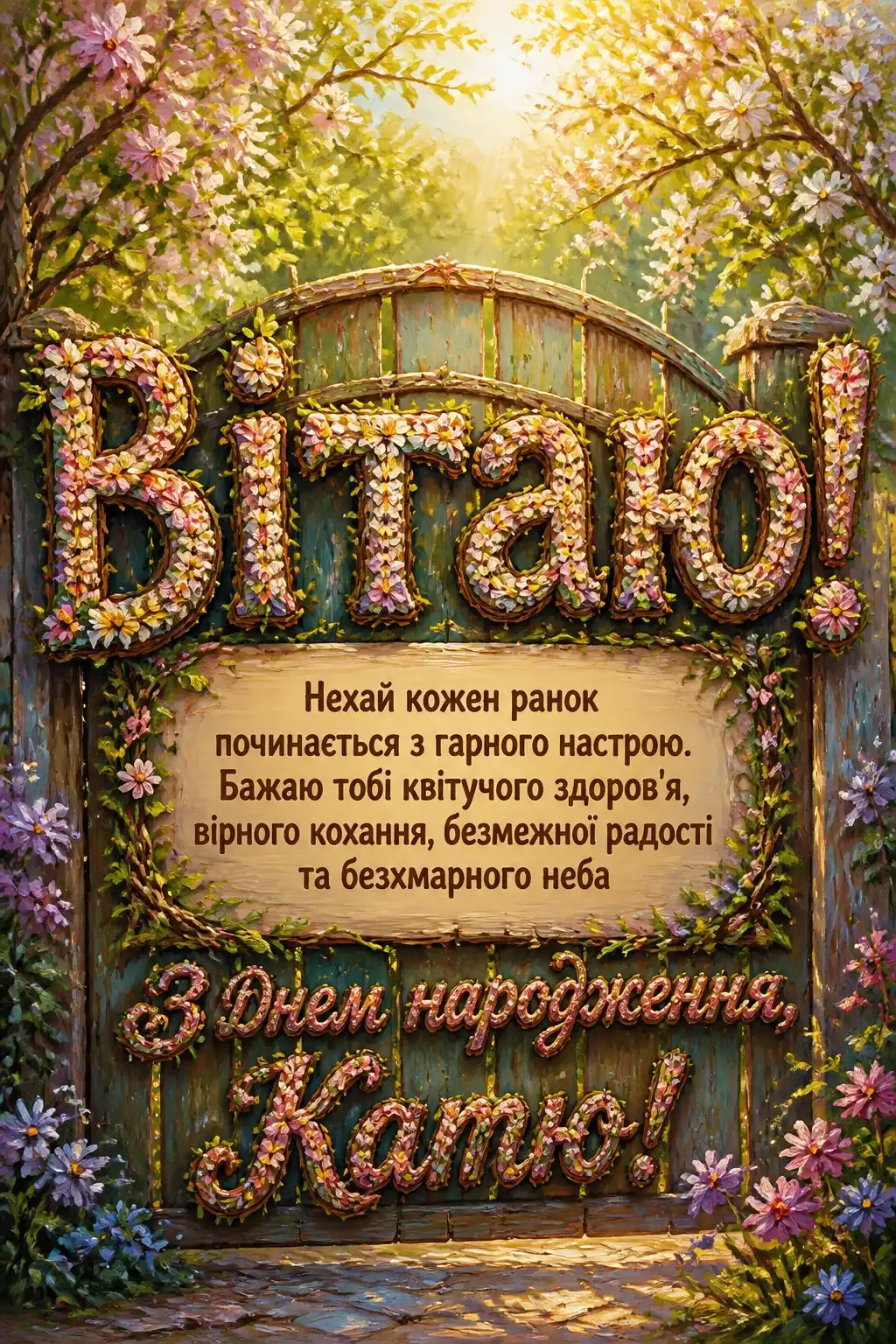 з днем народження катя