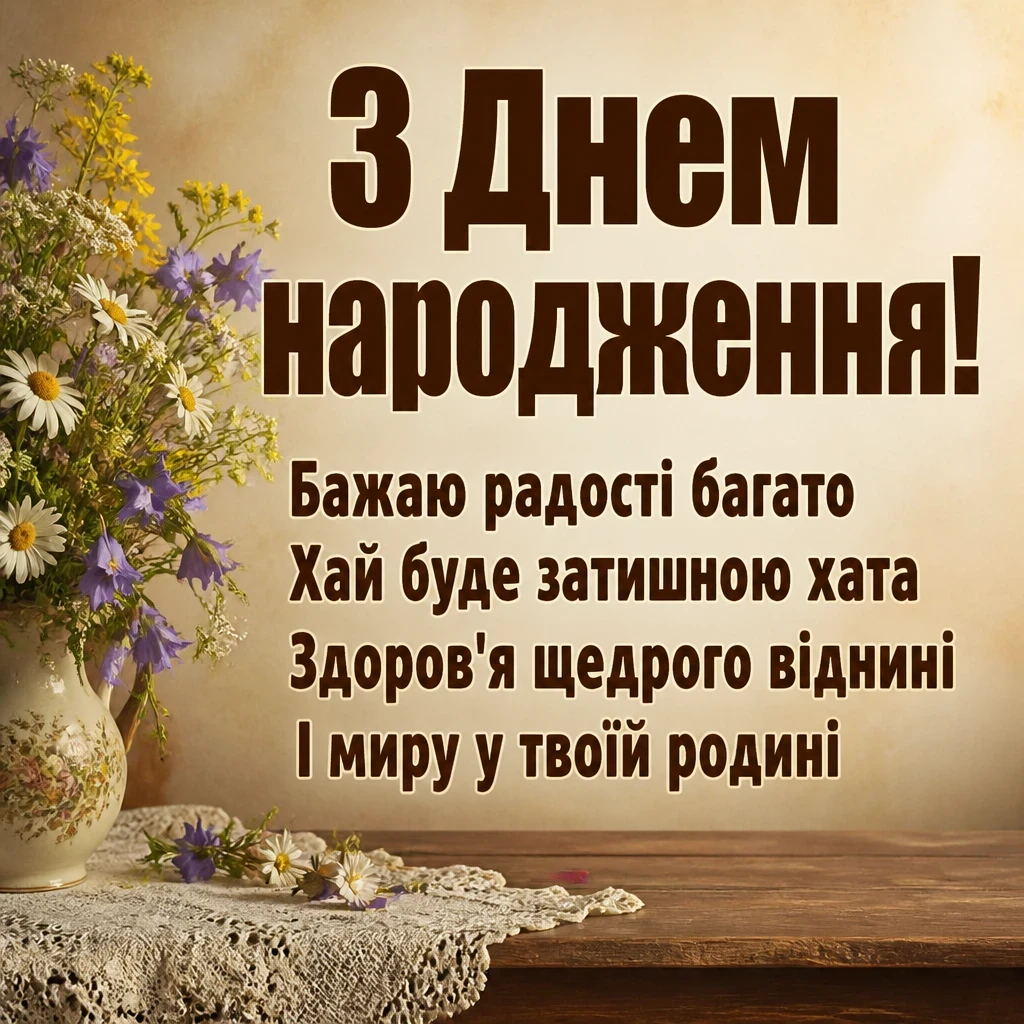 привітання з днем народження для свахи своїми словами