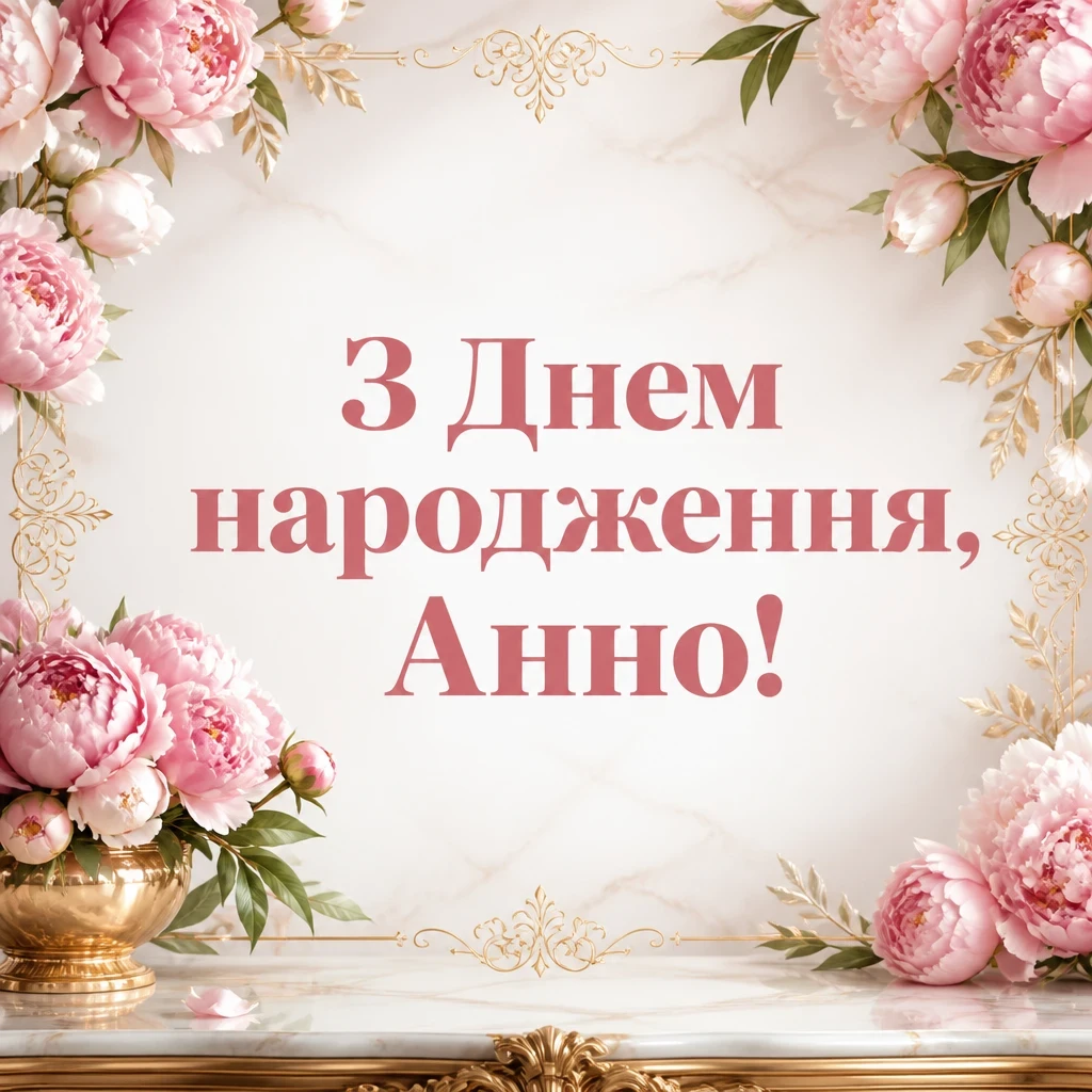 з днем народження анна