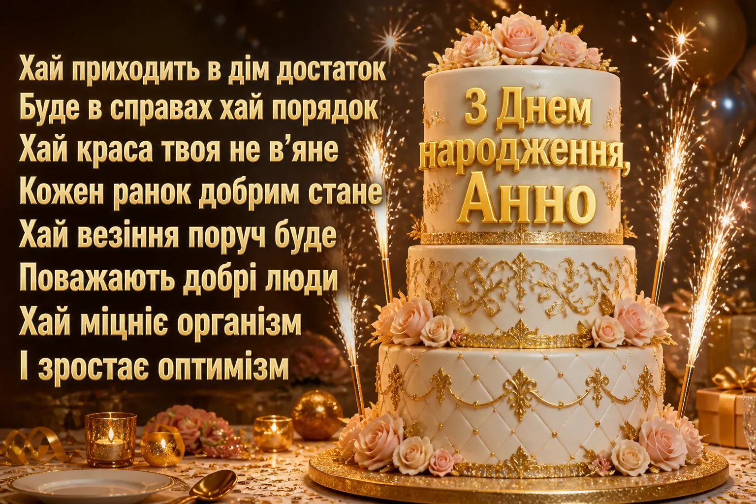 з днем народження анна