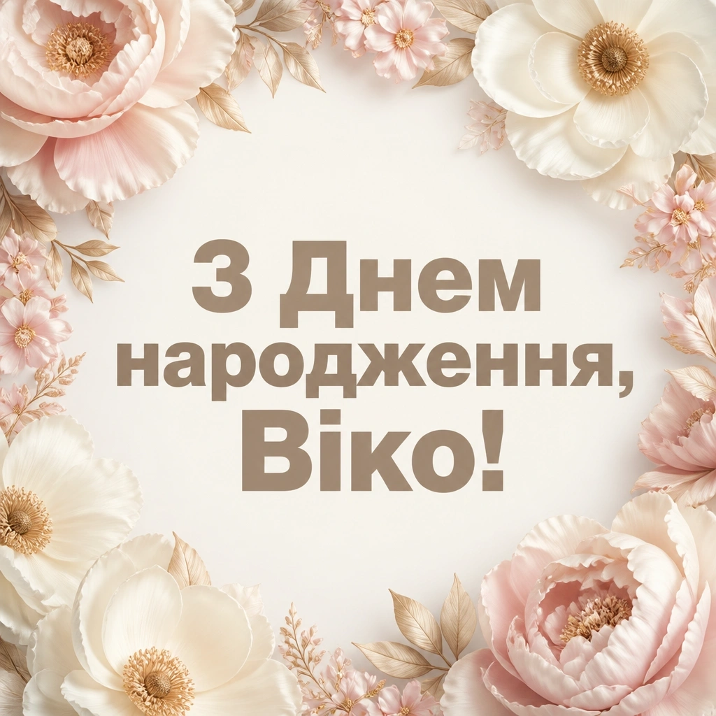 з днем народження віка