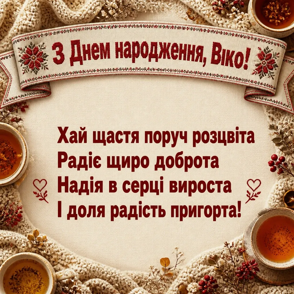 з днем народження віка