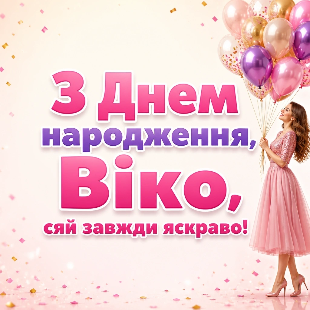 з днем народження віка