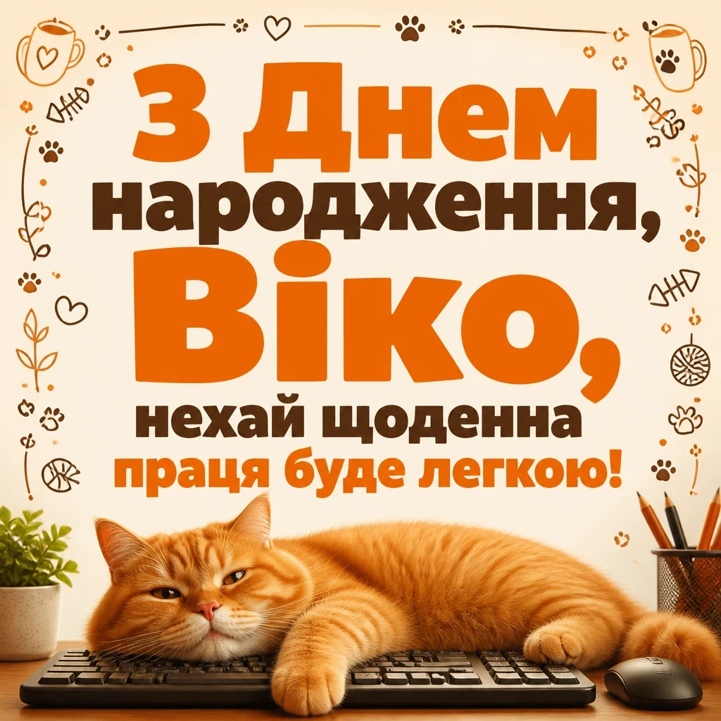 з днем народження віка