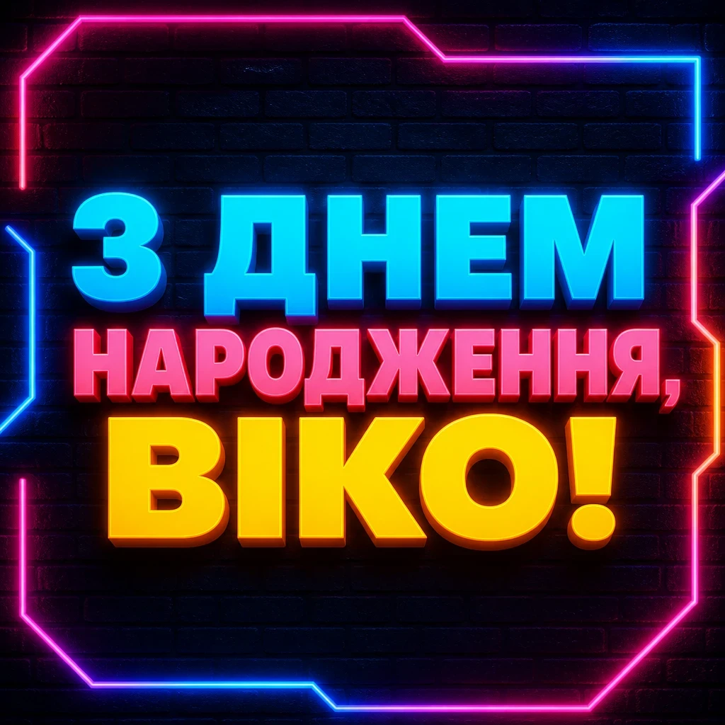 з днем народження віка