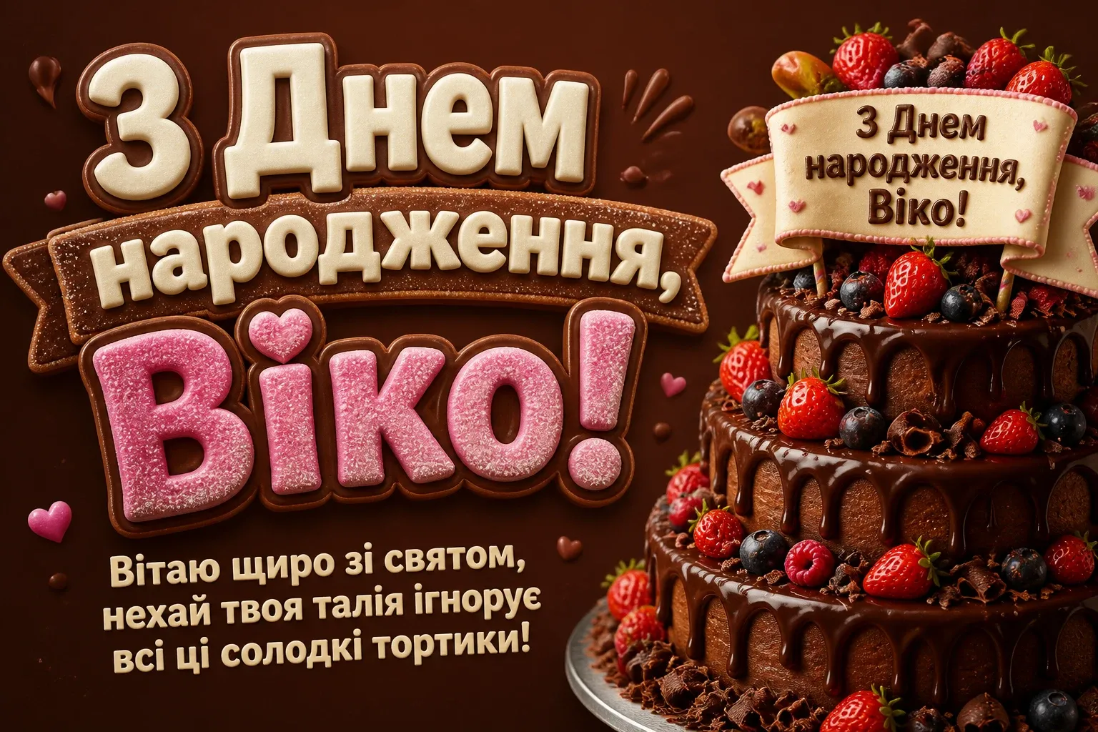 з днем народження віка